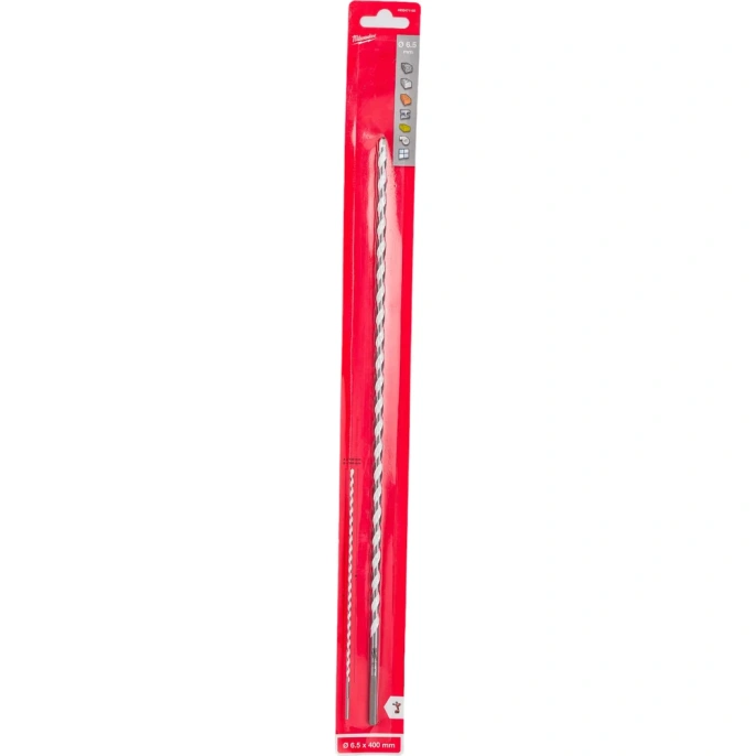 Сверло Milwaukee 6.5x400 (4932471102) (по мультиматериалам, трехгранный хвостовик, подходят для винтоверта, шуруповерта, ударной дрели)