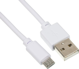 Кабель Digma micro USB (m) -  USB (m),  0.15м,  2A,  белый [microusb-0.15m-wh]