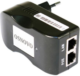Инжектор PoE Osnovo Midspan-1/151A 10/100BASE-T 15.4Вт 100-240В АС