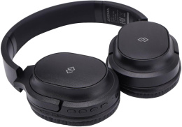 Наушники Digma BT-18, Bluetooth, накладные, черный [bt18b]