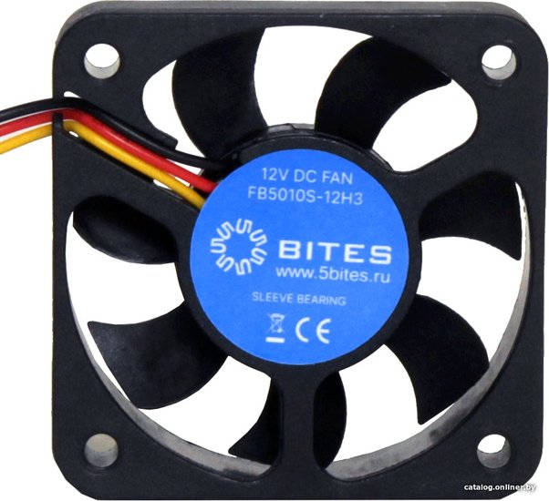 5bites Вентилятор FB5010S-12H3 50X10 / SLEEVE / 5500RPM / 3P