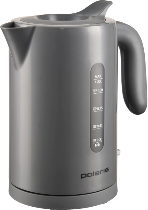 Чайник электрический Polaris PWK 1220C 1.2л. 2200Вт серый корпус: пластик
