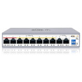 Wi-Tek WI-PCES210G, настраиваемый PoE 100Вт, порты 8FE PoE + 2GE, Easy Smart