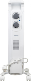 Масляный радиатор Timberk TOR 21.1005 BC, с терморегулятором, 1000Вт, 5 секций, 3 режима, белый