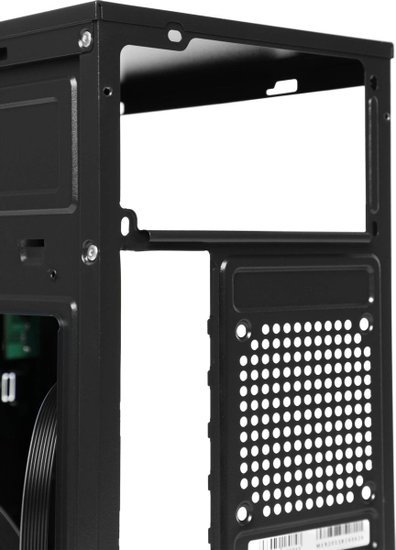 Корпус Accord ACC-2053B черный без БП mATX 1x80mm 1x120mm 2xUSB2.0 audio
