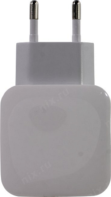 Ginzzu GA-3010UW Зарядное устройство USB (Вх.AC110-240V Вых. DC5V  10.5W  2xUSB кабель  Lightning)