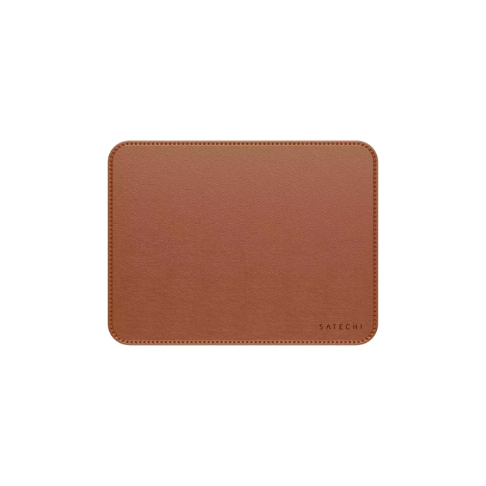 Коврик для мыши из веганской кожи Satechi Vegan-Leather Premium Desk Mat. Цвет: коричневый