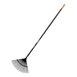 Грабли веерные 22 зуба, сталь, металлический черенок [73/7/1/11]