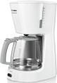 Кофеварка Bosch TKA3A031 капельная, 1100 Вт, тип используемого кофе: молотый, объем резервуара для воды: 1 л, объем кофейника: 1.25 л, количество порций: 10-15, размер фильтра: 4, материал корпуса: пластик, цвет: белый