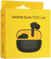 Гарнитура внутриканальные Realme TechLife Buds T200 Lite черный беспроводные bluetooth в ушной раковине 6942729003778
