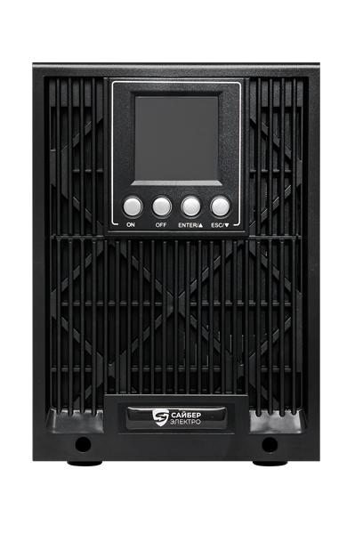 Источник бесперебойного питания Сайбер Электро ЭКСПЕРТ-II-1000 Онлайн, Напольное исполнение 1000ВА/900Вт. USB/RS-232/SNMPslot 2 EURO + 1 IEC С13 12В /7Ач. х 2