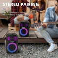 Портативная колонка Tronsmart Halo 100 60W трехполосная звуковая система, Bluetooth 5.3, водонепроницаемостьI PX6, со световыми эффектами, с ультрапортативный ручкой, до 18 часов работы, батарея 7.4V/6000mAh