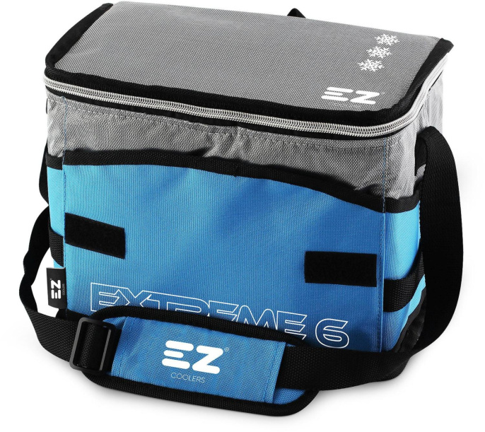 Сумка-термос EZ COOLERS Extreme 6, 6.7л, синий и серый [60561]