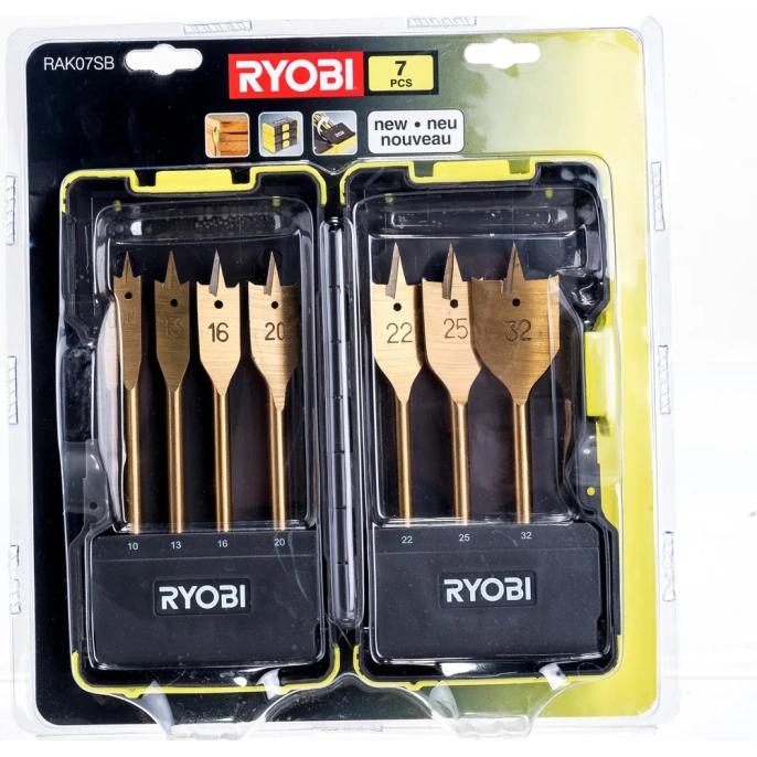 Набор перьевых сверл 7 шт. Ryobi RAK07SB 5132002252