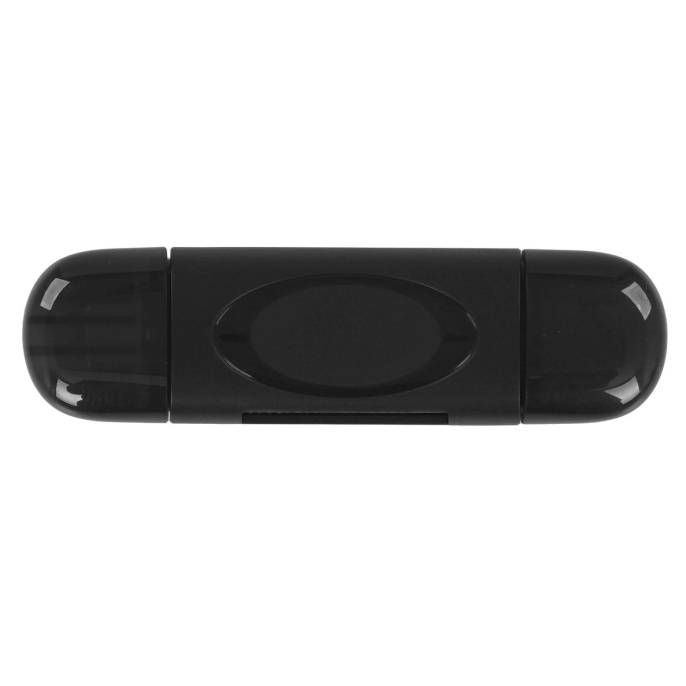 Картридер Netac WK14BKCN USB3.0 Type-C -- mSD/SD, Черный