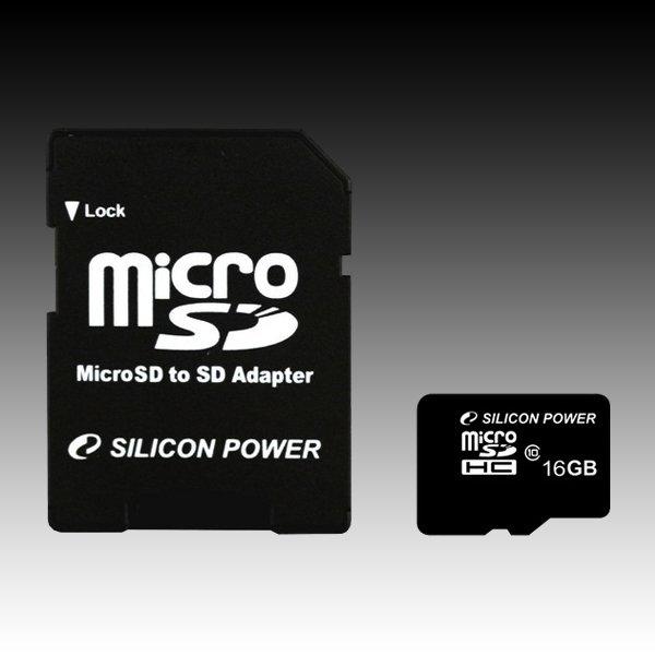 Micro SecureDigital 16Gb Silicon Power SP016GBSTH010V10 {MicroSDHC Class 10}