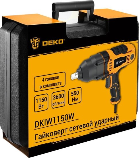 Гайковерт сетевой ударный DEKO DKIW1150