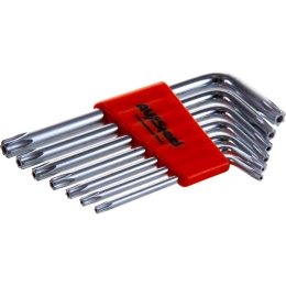 Набор ключей Г-образных TORX с отверстием TH10-TH40 7 предметов AV Steel AV-367307