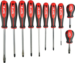 Набор магнитных отверток Milwaukee трехгранная рукоятка, 10 шт 4932471808