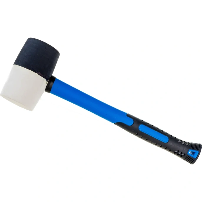 Резиновый молоток HOEGERT TECHNIK 680 г, с рукояткой из стекловолокна HT3B052