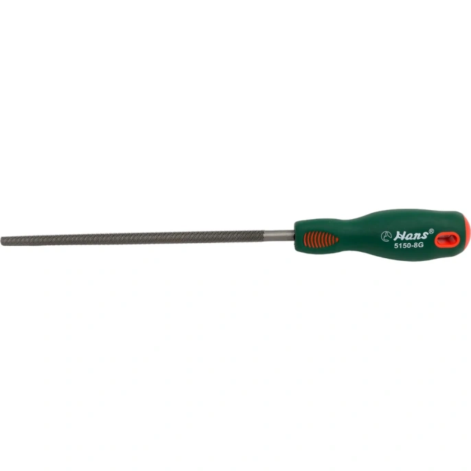 Круглый напильник с ручкой 200 мм Hans 5150-8G
