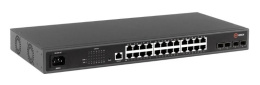 Коммутатор QTECH Управляемый коммутатор уровня L2+ с поддержкой PoE 802.3af/at, 24 порта 10/100/1000BASE-T PoE, 4 порта 100/1000BASE-X SFP, встроенный БП разъем питания на задней панели, 100-240В AC (QSW-4610-28T-POE-AC)