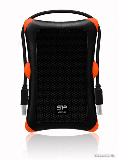 Жесткий диск Silicon Power USB3.0 1TB SP010TBPHDA30S3K A30 SP010TBPHDA30S3K Armor 2.5" черный