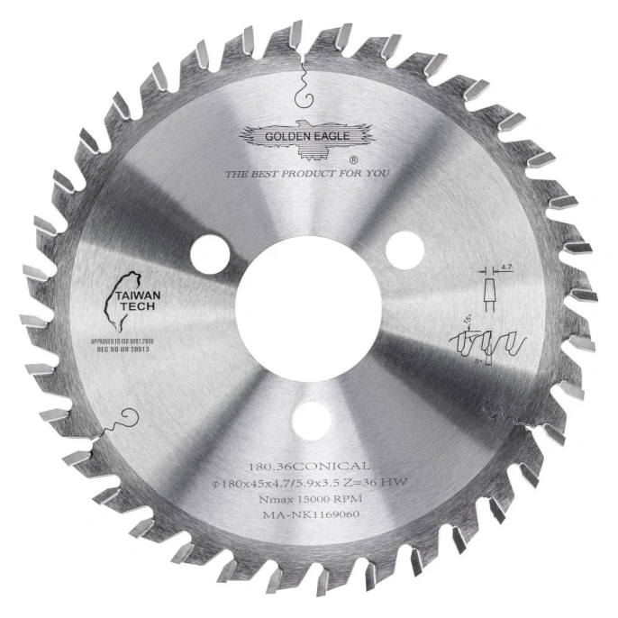 Диск пильный HW подрезной (180x45x4.7-5.9/3.5 мм; Z36; KO-F) Golden Eagle TL00000069