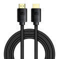 Кабель Baseus CAKGQ-L01 High Definition Series Adapter Cable 8K HDMI 2.1 to 8K HDMI 8K 2.1 3m; 48 Гбит/с; поддрежка: 3D Video, 8K@60Hz, 4K@120Hz, 2K@144Hz, Static HDR, Dynamic HDR, VRR, QMS, ALLM, eARC; Black