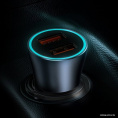 Автомобильное зарядное Baseus TZCCJD-A0G Golden Contactor Pro Dual Quick Charger Car Charger 2 USB 40W кабель USB-Type-C 5A 1m , Выходы: USB 1 - 20W, USB 2