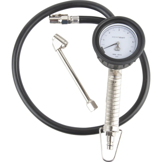 Пистолет для подкачки шин с аналоговым манометром WIEDERKRAFT WDK-29115