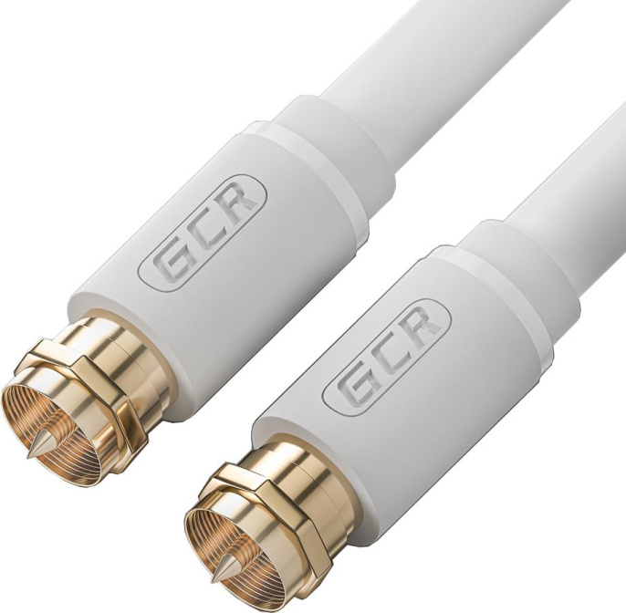 GCR Кабель 1.5m антенный коаксиальный Male F81 / Male F81, резьба, GCR-51819