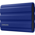 Внешний накопитель SSD Samsung External SSD T7 Shield, 2TB, Type C-to-C/A, USB 3.2 Gen2, R/W 1050/1000MB/s, IP65, 88x59x13mm, 98g, Blue 12 мес. (MU-PE2T0R/WW)