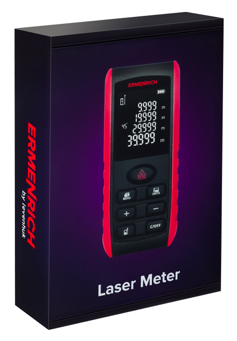 Лазерная рулетка Ermenrich Reel PRO GE60, черный 83076