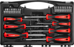 Набор отверток с насадками  Зубр Мастер 25027, 27 предметов, в жестком кейсе