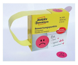 Этикетки Avery Zweckform 3859, универсальная, 70г/м2, красный, 250шт