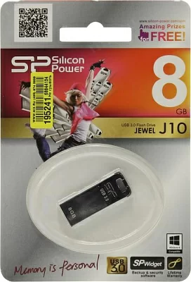 Накопитель Silicon Power Jewel J10 SP008GBUF3J10V1K USB3.0 Flash Drive 8Gb (RTL)
