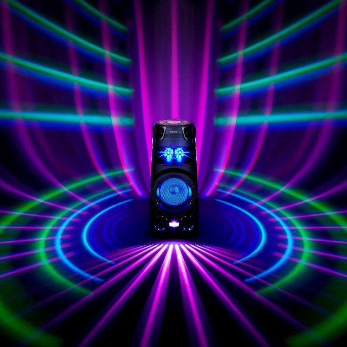 Минисистема Sony MHC-V73D черный CD CDRW DVD DVDRW FM USB BT