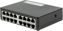 Неуправляемый коммутатор Origo OS1116/A1A настольный/настенный, матрица 3.2 Гбит/с, 2.52 Mpps, 16x100Mbit