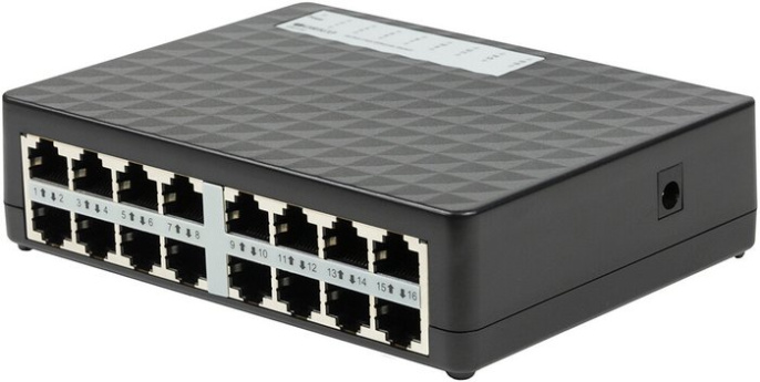 Неуправляемый коммутатор Origo OS1116/A1A настольный/настенный, матрица 3.2 Гбит/с, 2.52 Mpps, 16x100Mbit
