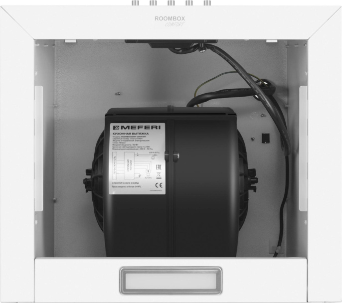 Вытяжка каминная MEFERI Light AIRBOX60WH,  белый,  кнопочное управление [airbox60wh light]