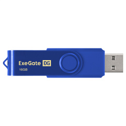 USB-флеш накопитель ExeGate Jet 16GB синий USB2.0, 480Mbps, пластик/металл EX302040RUS