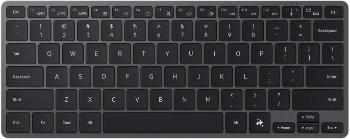 Клавиатура Samsung Smart Keyboard черный slim Multimedia EJ-B7800UBRGRU