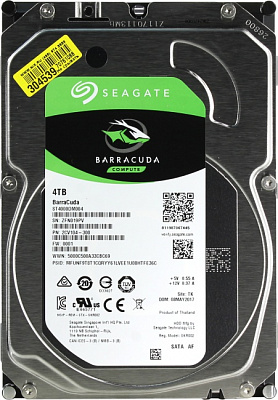 Жесткий диск Seagate Original SATA-III 4Tb ST4000DM004 Barracuda (5400rpm) 256Mb 3.5"