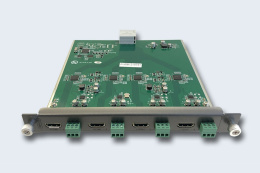 TNTv/TNT MMS-4HTI-HDMI Карта интерфейсная, HDMI, 4 внешних входных порта: HDMI, макс. разр: 3840x2160@30 Гц 4:4:4 ; для коммутаторов серии MMS-xxxxCSTW
