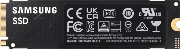Накопитель SSD Samsung PCIe 4.0 x4 1TB MZ-V9E1T0B/AM 990 EVO M.2 2280
