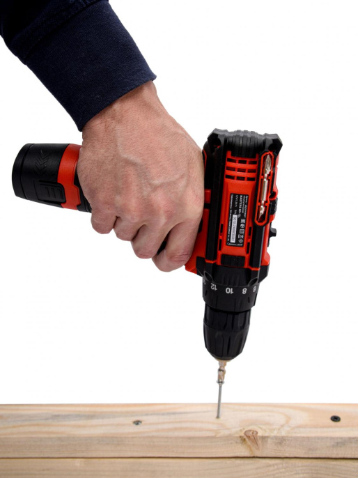 Дрель-шуруповерт MASTERS SD-12L, 1.5Ач,  с одним аккумулятором [18807]