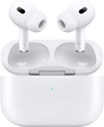 Наушники Apple AirPods Pro 2 2023 A3047/A3048/A2968, Bluetooth, внутриканальные, белый [mtjv3hn/a]
