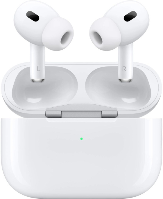 Наушники Apple AirPods Pro 2 2023 A3047/A3048/A2968, Bluetooth, внутриканальные, белый [mtjv3hn/a]
