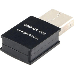 Сетевой адаптер Gembird WNP-UA-005 WiFi 300 Мбит, мини, USB, 802.11b/g/n, RTL8192EU